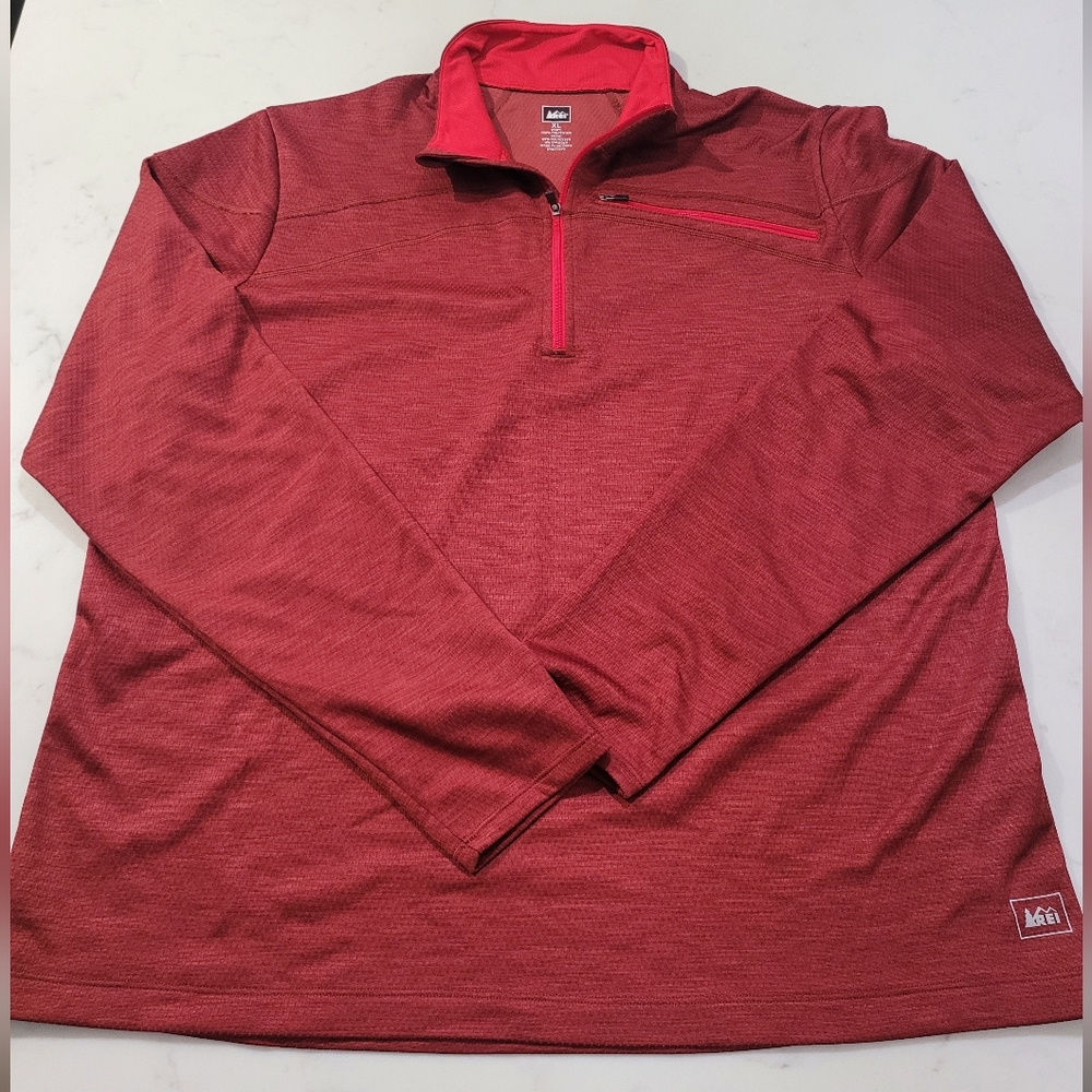 REI Red Performance Ziptop